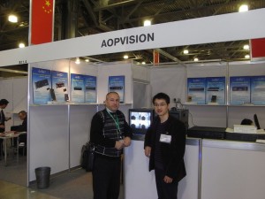 У стенда AOPVISION на международном форуме Технологии безопасности-2009г. 