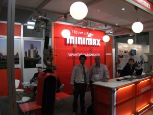 У стенда Minimax на выставке МИПС-2012г. 