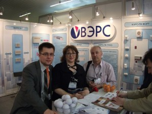 At ВЭРС booth, exhibition MIPS- 2012 